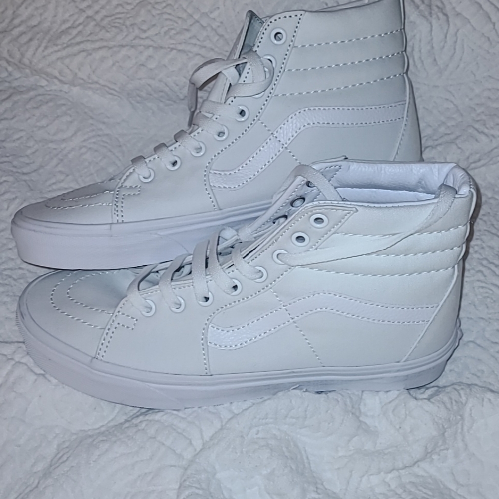 White Hi-Top Vans